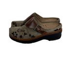 KLOGS Austin Slip On Footwear Brown Suede Clog w Tapestry Embroidery Size 9.5 Photo 4
