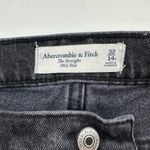 Abercrombie & Fitch Black Women's Mid Rise 90s Straight Jean 32 14R Photo 3