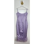 House Of CB  Helena Satin Trim Midi Dress in Orchid Size Large Photo 5