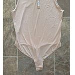SKIMS Sheer Crewneck Thong Bodysuit Clay Size 2X Photo 6