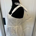 Altar'd State Altar’d State Tie Bow Strap Ruffle White Tiered Dress NWOT Photo 5