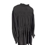 & Other Stories & OTHER STORIES Smocked-Neck Mini Dress Size 8 Black Long Sleeve Photo 6