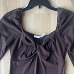 Lush Clothing Lush brown ribbed dress Photo 2