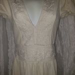 ZARA small short floral embroidered v neck combination jumpsuit TRF nwt Photo 3