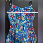 Old Navy Hawaiian Sleeveless Bright Floral Summer Mini Dress Women’s Sz Small EUC Photo 6