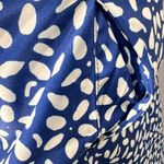 NoraCora Blue and White Floral Print Short Sleeve Midi Dress Size Small NEW Photo 9