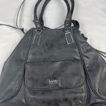 Nicole Miller Women's Black Faux Worn leather Look Shoulder bag SKU 4177 Photo 1
