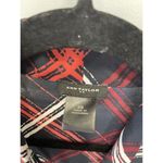 Ann Taylor  Loft Womens XS Blouse Button Down Pussy Bow Long Sleeve Plaid Photo 2