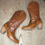 Vintage Dingo ACME Heeled Western Cowboy Boots Brown Faux Leather Womens 7.5 Photo 7
