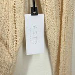 ASTR  NWT Small Wrap Front Pointelle Sweater In Cream - $79 Retail Photo 3