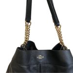 Coach Black Pebbled Leather Lexy Chain Shoulder Bag - F28998 Photo 8