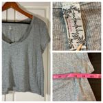 Free People Intimately Gray Ribbed V Photo 1