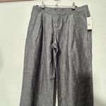 Theory NEW  Linen Dalisha Red Bay Speckled Blue Pant Deadstock Sz 6 Timeless Twee Photo 7