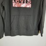 Levi's Y2K Women Black Hoodie Sweatshirt Size Medium Long Sleeve Casual Pullover Photo 4