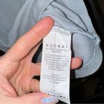 Kookai  cropped tank top super amanda ribbed high neck slate blue Photo 3