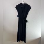 Wilfred Aritzia  Free Jessa True Black Maxi Wrap Dress Size S NWT Photo 1