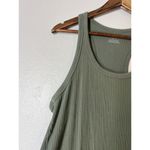 Aerie  Green Ribbed Maxi Dress Womens Sz M Racer Back Casual Minimalist Photo 1