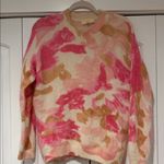 Sézane Sezane mohair La Maille Pink and Brown Crew Neck Sweater small Photo 1