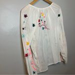 Anthropologie Embroidered White Boho Top Photo 5