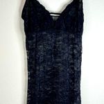 Black Sheer Lace Slip Dress Photo 2