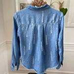 Cloth & Stone Anthropologie Chambray Raw Hem Shirt S Photo 4