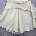 Preston & York  Vintage Cream Pleat Flare Knee Length Short Skirt Plus 14 Photo 2