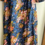 SEA NEW YORK Sea Ines Floral Smocked Midi Dress Navy Photo 9