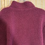 PINK - Victoria's Secret  Burgundy Half Zip Fleece Sweatshirt Pullover Jacket Large Photo 12