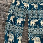 Kathmandu Imports Elephant print teal jogger style pants  One size S-L By Kathmandu  Photo 1