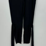 Halara  Womens Black Tie Leg Ballerina Capri Leggings Size M Workout Dance Photo 0