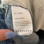 SLVRLAKE London Crop Straight Leg Jeans High Rise Medium Wash Women's size 29 Blue Photo 15