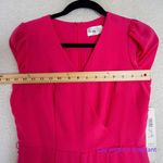 Eliza J New!‎  Short Sleeve V Neck CropJumpsuit Size 2 in Hot Pink Photo 8