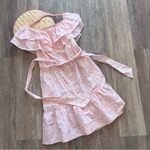 Lisa Marie Fernandez X target pink floral off shoulder dress‎ Size L Photo 2