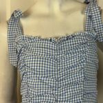 JessaKae Blue and White Tiered Midi Skirt Photo 7