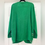 Cervelle Vintage Beaded Pearl Embellished V Neck Cardigan Sweater Kelly Green Size L Photo 5