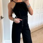 Forever 21 Black Denim Jumpsuit Photo 0