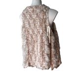 POL  Chunky Knit Falling Shoulders Bell Sleeve Sweater, Sz L Photo 5