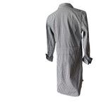 Claridge + King Black Gingham Banded Cotton Shirt Dress, Sz M Size M Photo 5