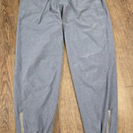 ALBION FIT Albion Blue/Gray Women's Large Jogger Pants Athletic Elastic Waist Zip Ankle Photo 0