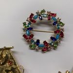 Lot Of 3 All Signed Gold Tone Vintage Photo 3