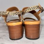 J. Crew AW602 Calf Hair Low Block Heel Slingback Sandals size US 7 Brown Photo 4