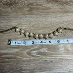 Talbots Vintage  Gold Plated Cream Pearl Rhinestone Necklace Photo 5