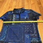 G/FORE Navy Blue Bandana Tech Pique Golf Polo Shirt Size Medium‎ Photo 6