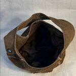 Bongo Vintage Y2K Brown Peace Sign Women's Hobo Bag Photo 4