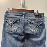 Silver Jeans  Dawson Low Rise Bootcut‎ Jean Flap Pocket Embroidered 29x32 Photo 3