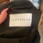 Lattelier Silky Blazer and Pant Set Black Size XL Photo 11