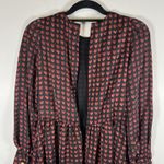 ZARA  Red Black Heart Print Long Sleeves Romper‎ Women's Size XS Photo 9