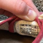 UGG  Catrin Crochet Slip Ons Coral Red Pink Beige Espadrille LEATHER Flats US 8 Photo 3