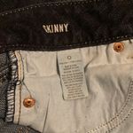 American Eagle AE Size 0 Skinny crop super short dark blue jeans inseam 21 Photo 3