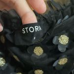 Storia Black 3d floral crop top Photo 3